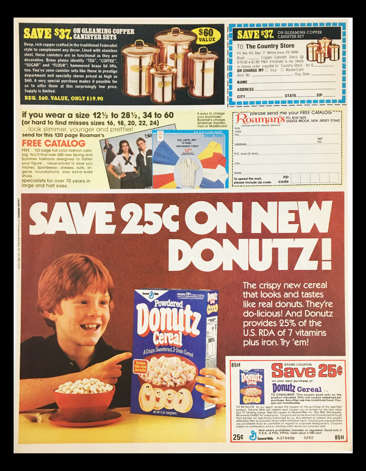 1982 Kleenex Rainbow Tissue Circular Coupon Advertisement featuring vibrant packaging, showcasing a nostalgic vintage design from the early 1980s, perfect for collectors and fans of retro advertising.