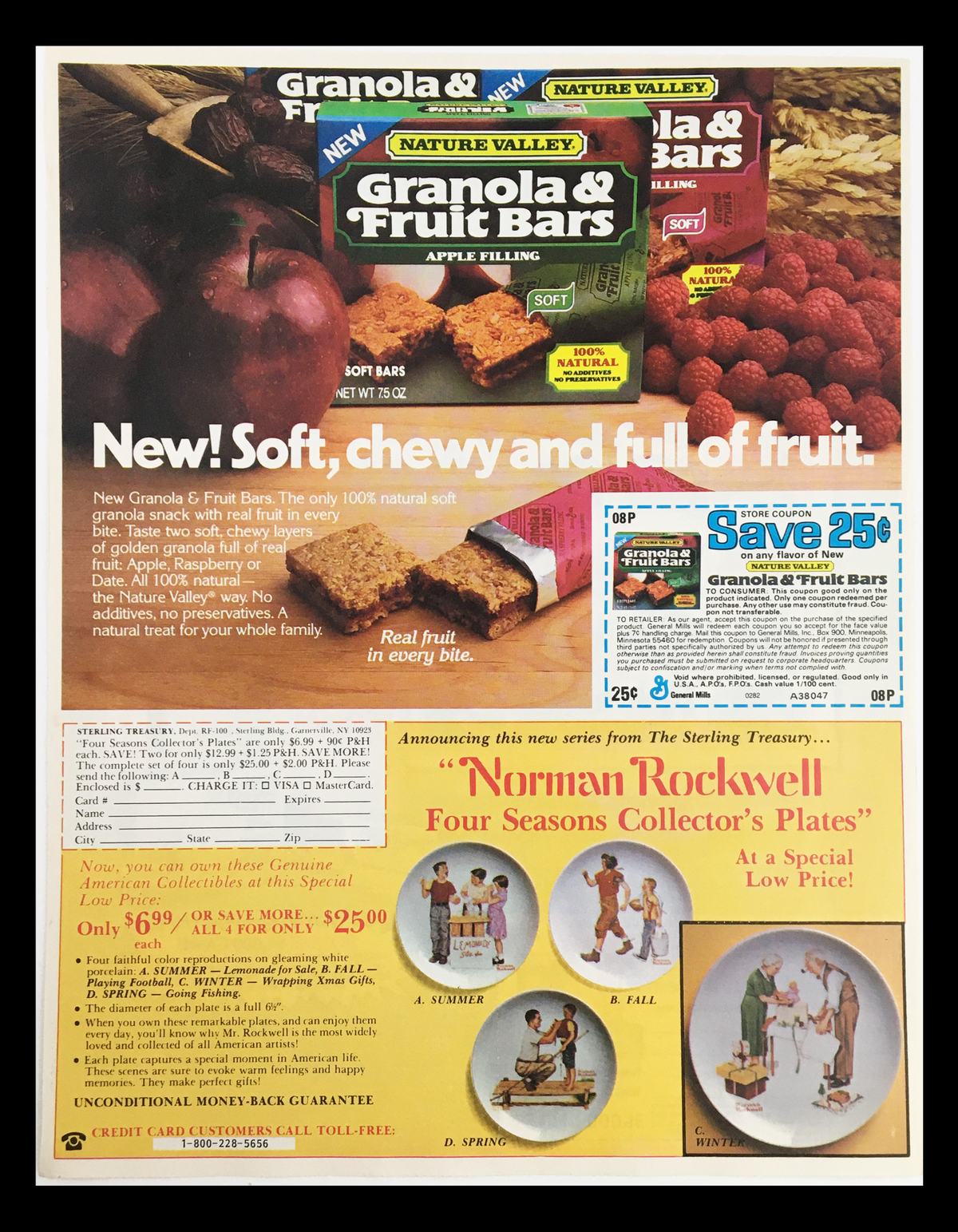 1982 New Freedom Maxi Pads Sweepstakes Circular Coupon Advertisement featuring a vibrant layout, showing details about the maxi pads, including a coupon with an expired date, and measurements of 11 1/4 x 8 3/4, printed in good condition.