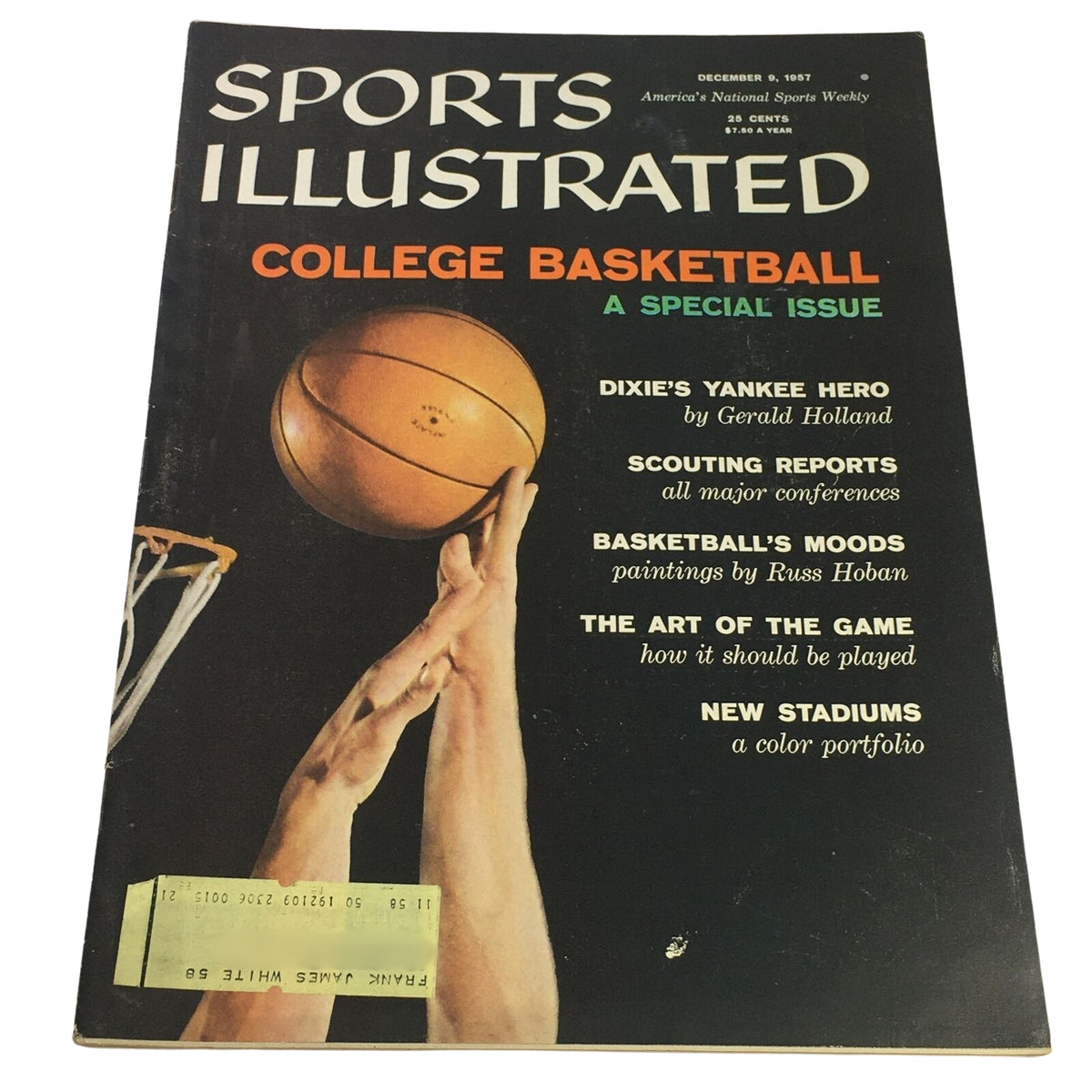 1957 Sports Illustrated College Basketball Special Issue with a focus on the sport's analysis, part of the 1950s Sports Illustrated Magazine Collection.