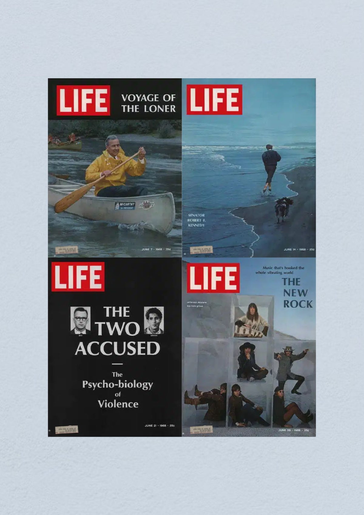 Cover of Life Magazine June 28, 1968 showcasing new rock music trends, part of the Life Magazine Lot of 4 Full Month of June 1968 collection.