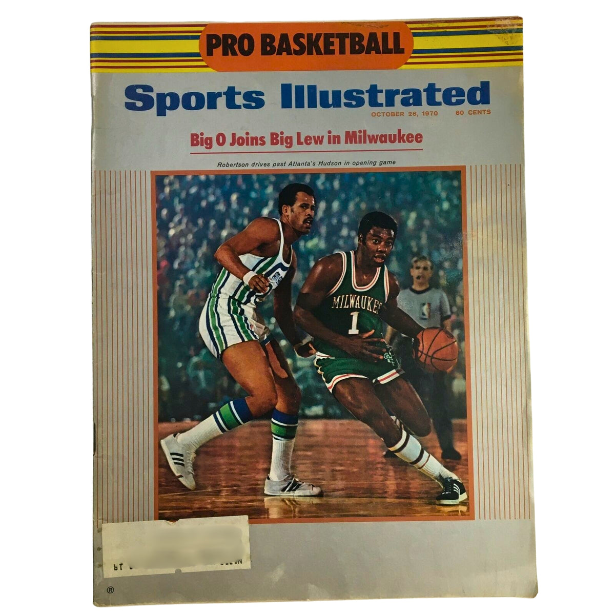 Cover of Sports Illustrated from October 26, 1970, featuring Oscar Robertson and Lew Alcindor, highlighting key NBA moments.