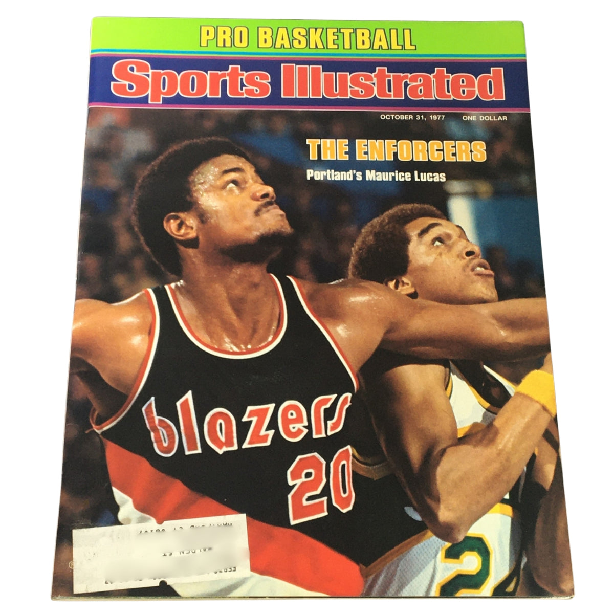 Sports Illustrated magazine dated October 31, 1977, featuring Maurice Lucas, a significant figure in basketball.