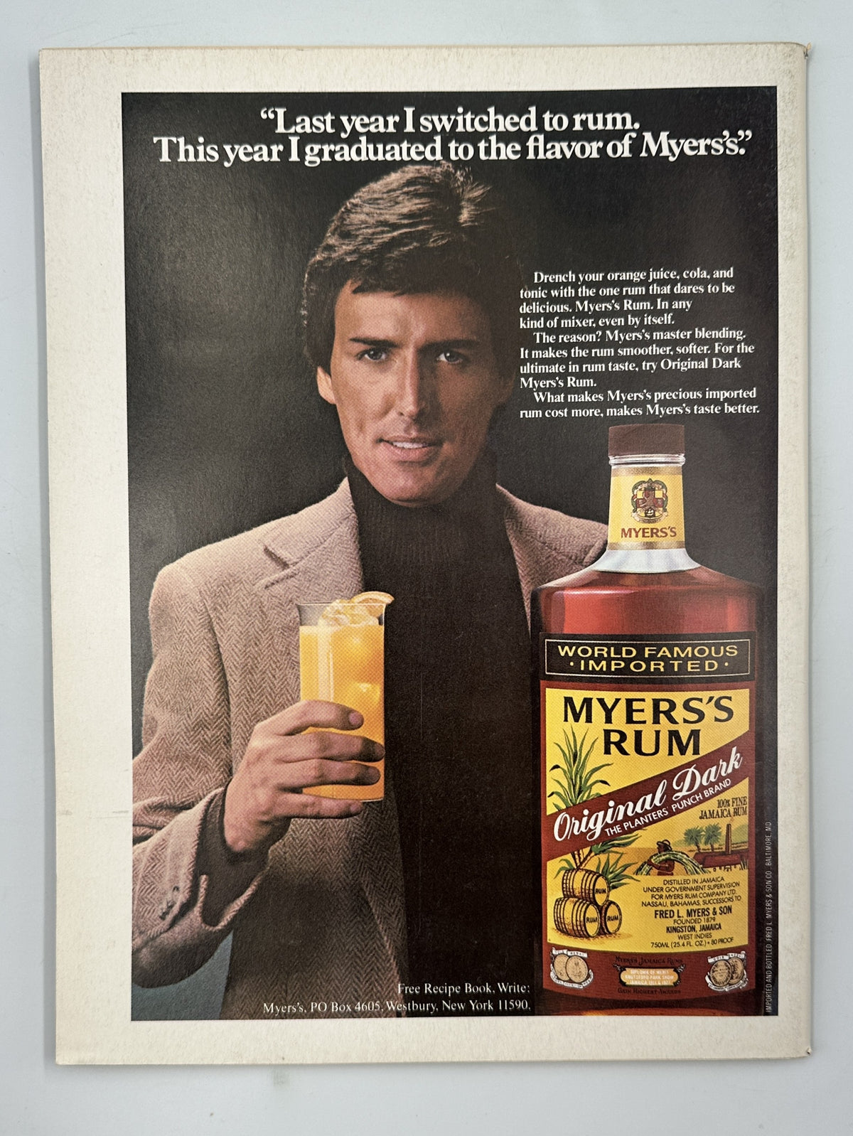 The New Yorker Magazine June 8, 1981 Deck Stairway Gretchen Dow Simpson Cover VG, interior Myer’s Rum advertisement featuring a man holding a drink beside a bottle of original dark rum.