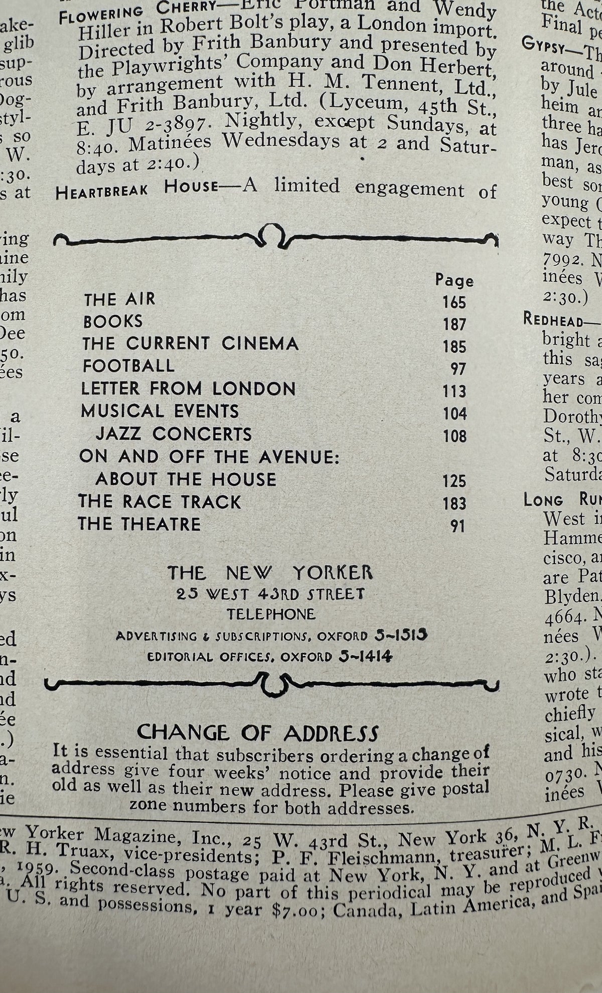 The New Yorker Magazine October 24, 1959 Opera House Audience Abe Birnbaum Cover
