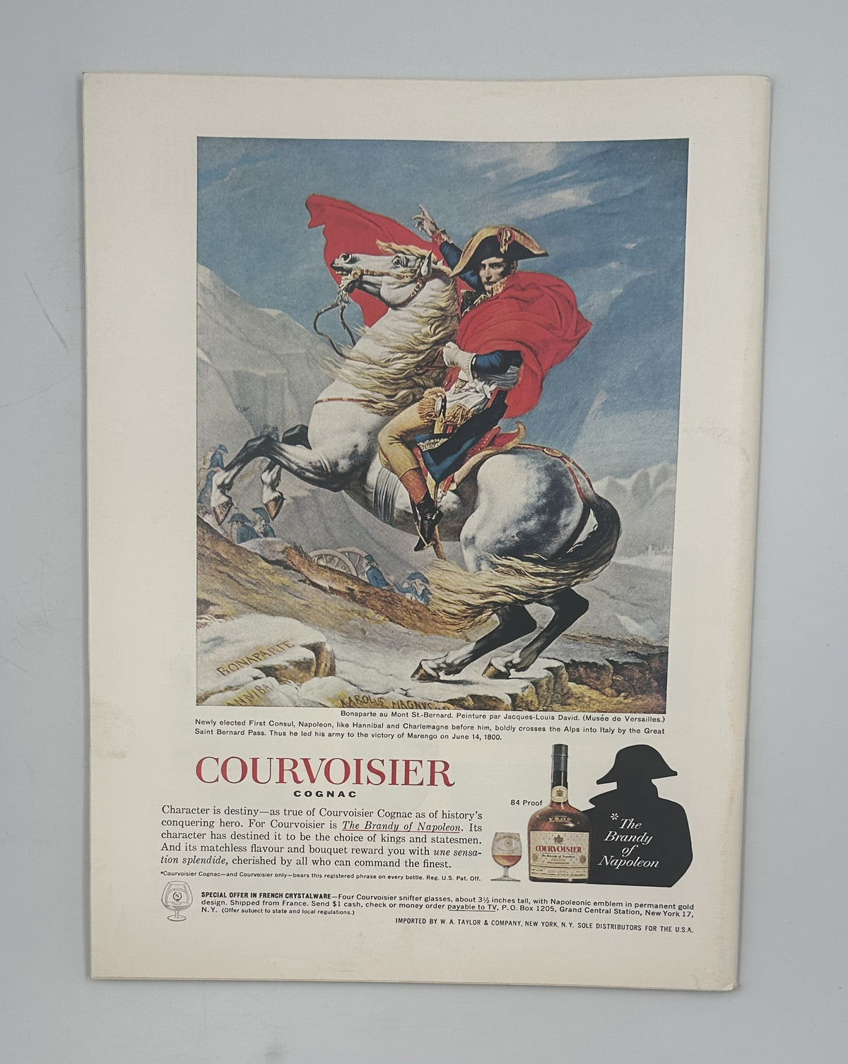 The New Yorker Magazine June 1, 1963 Sailboats Abe Birnbaum Cover VG, interior vintage Courvoisier cognac advertisement featuring Napoleon on horseback