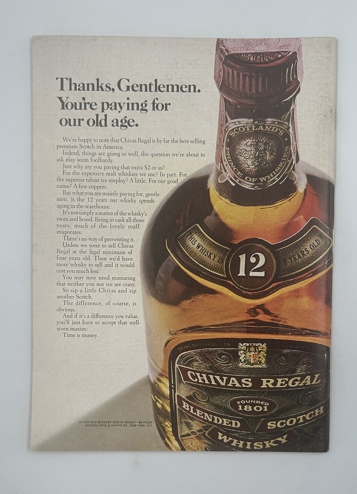 The New Yorker Magazine June 22, 1968 Italy Travel Agency Beatrice Szanton Cover VG, interior advertisement for Chivas Regal 12-year blended Scotch whisky.