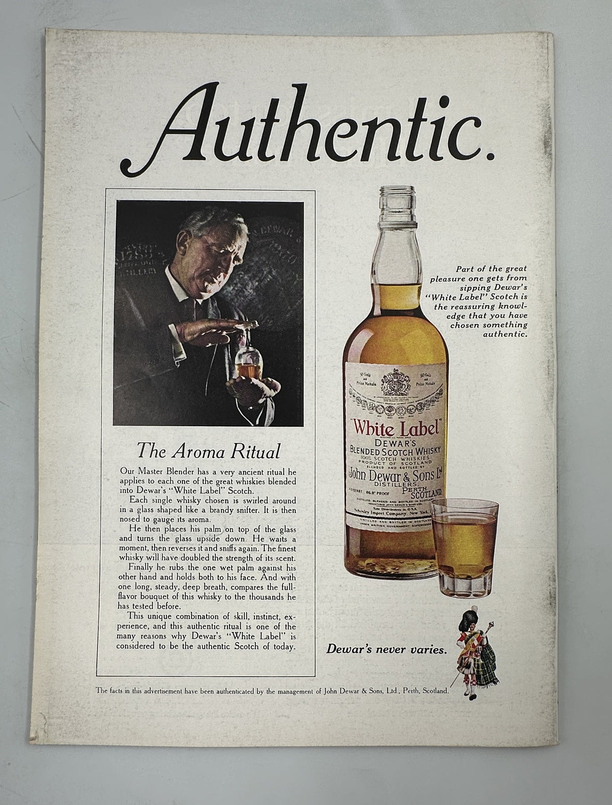 The New Yorker Magazine September 16, 1972 Two Men in Barrels André François Cover, interior vintage whiskey advertisement featuring a bottle, glass, and man pouring a drink