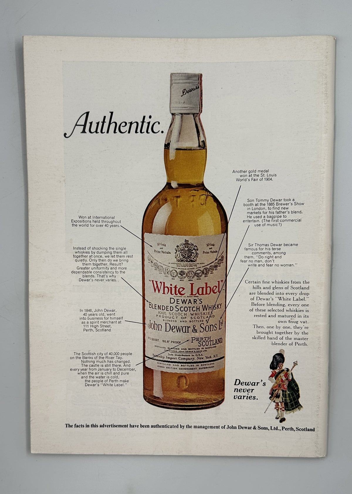 The New Yorker Magazine October 25, 1976 Pumpkin Market Arthur Getz Cover VG, interior vintage Dewar's White Label Scotch whisky advertisement featuring an illustrated bottle.