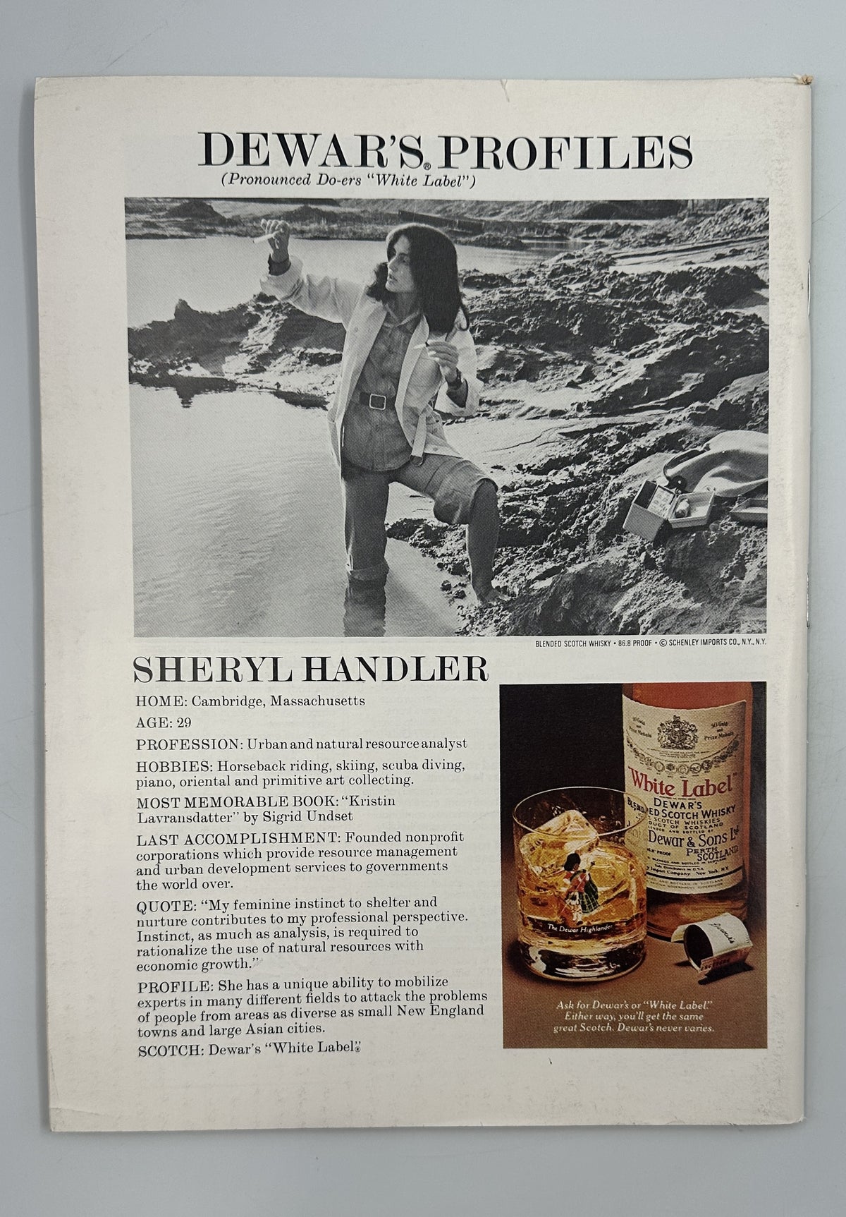 The New Yorker Magazine October 11, 1976 Rural Barn Silo Farm Gretchen Dow Simpson VG, Dewar's Profiles advertisement featuring Sheryl Handler, outdoor portrait, and Dewar's White Label whisky