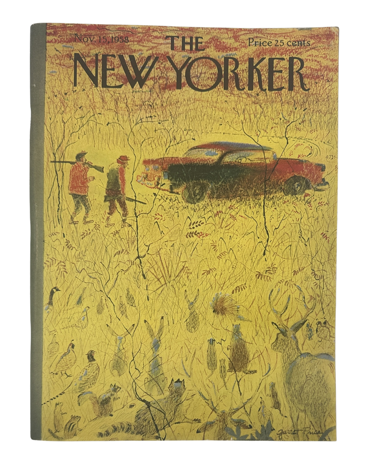 The New Yorker Magazine November 15, 1958 Hunting Garrett Price Cover