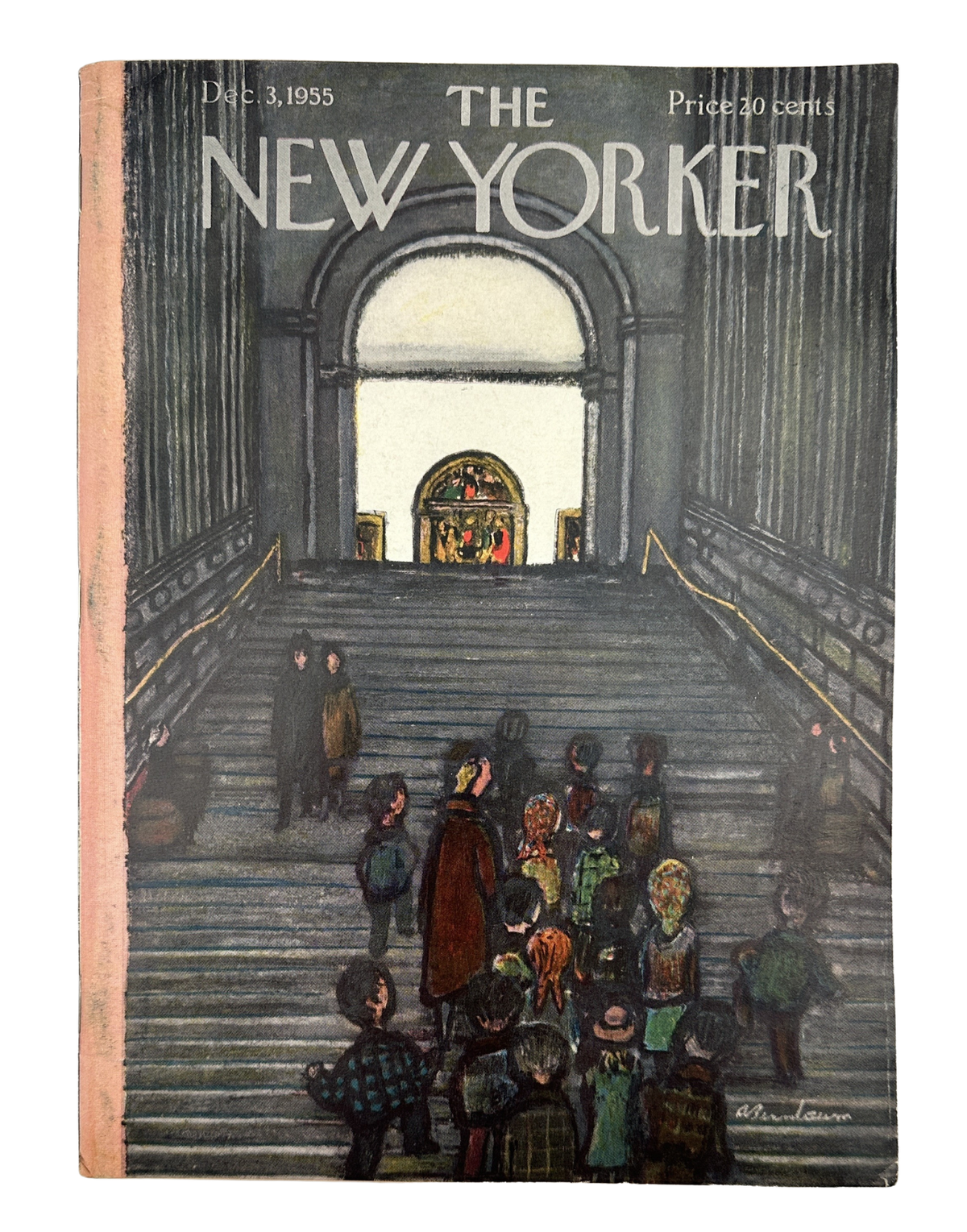 The New Yorker Magazine December 3, 1955 Museum Staircase Abe Birnbaum Cover