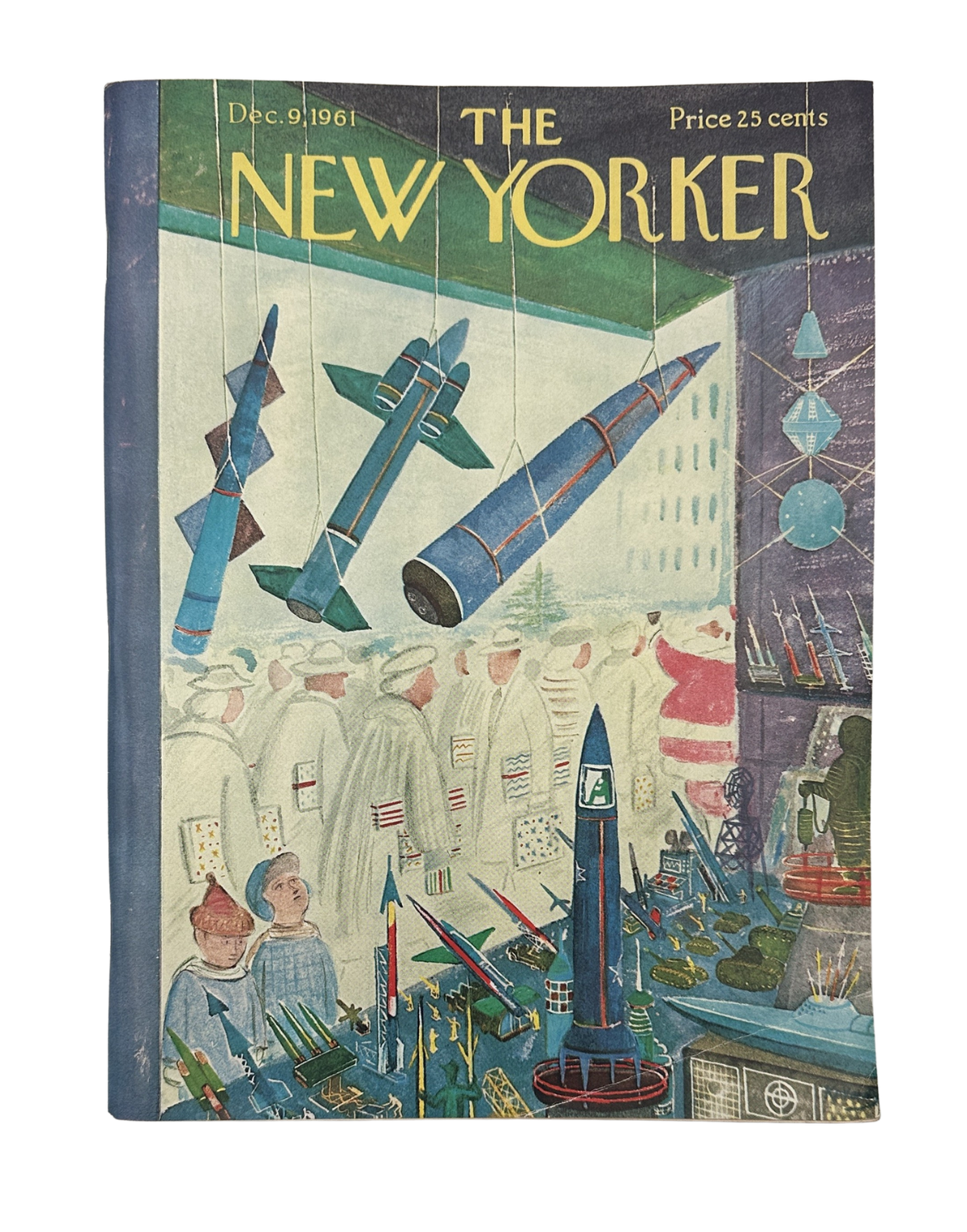 The New Yorker Magazine December 9, 1961 Space Toys Rockets Anatol Kovarsky Cover