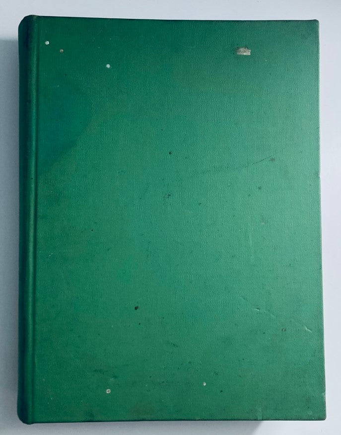 VTG 1951 Bound Life Magazine April - June Complete Weekly Issue cover with a green textured finish, showcasing its vintage appeal and good condition.
