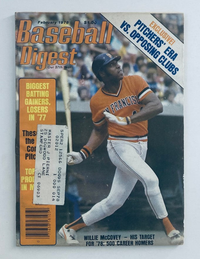 February 1978 Baseball Digest magazine featuring Willie McCovey on the cover, highlighting his career home runs and baseball culture of the late 1970s.