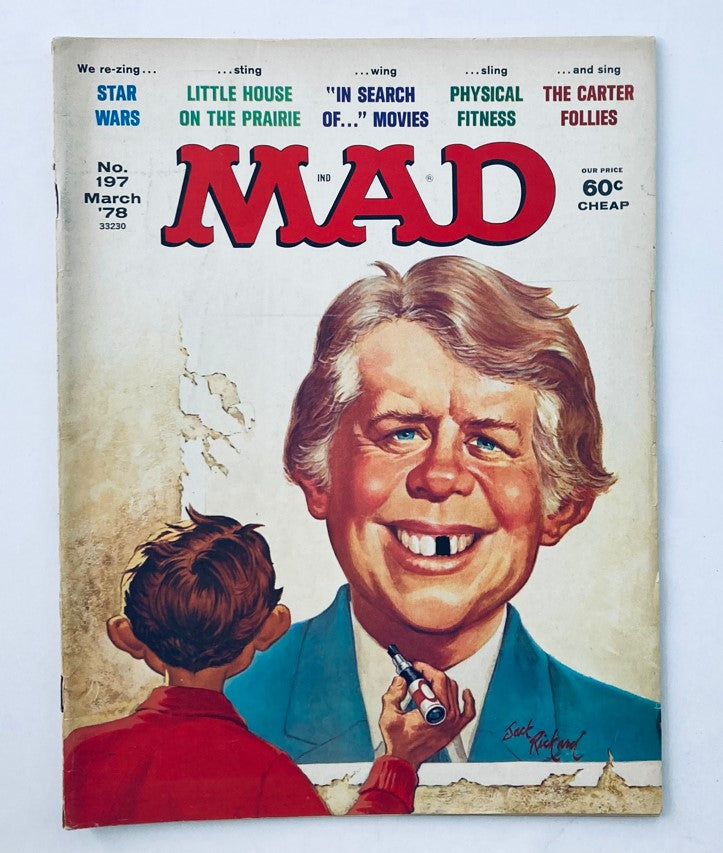 Vintage Mad Magazine March 1978 No. 197 Jimmy Carter 2.0 GD Good No Label