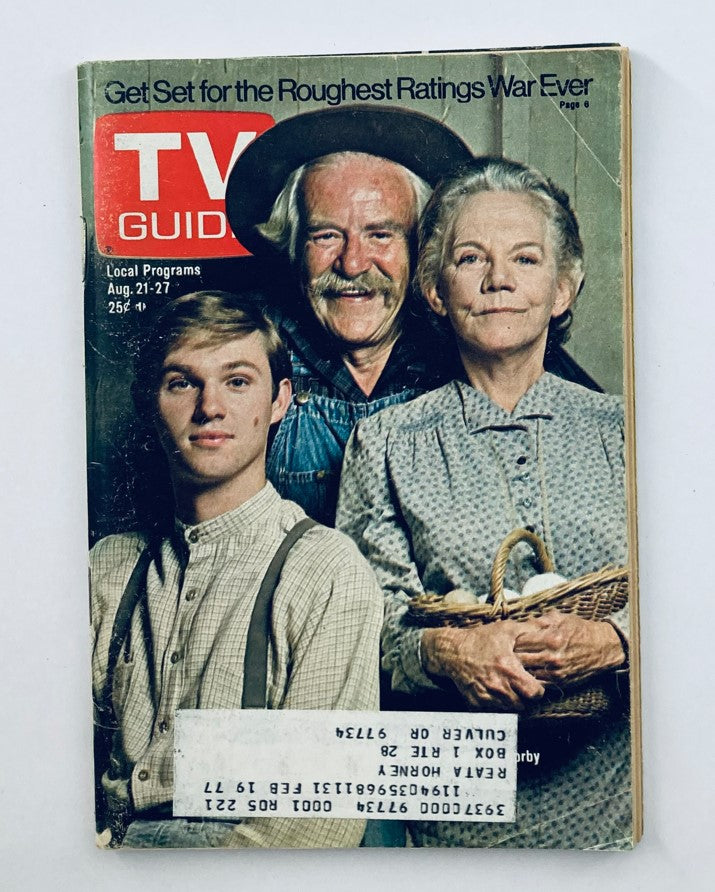 Cover of TV Guide Magazine August 21 1976 #1221 featuring Richard Thomas, an iconic representation of 1970s television, reflecting cultural significance and nostalgia.