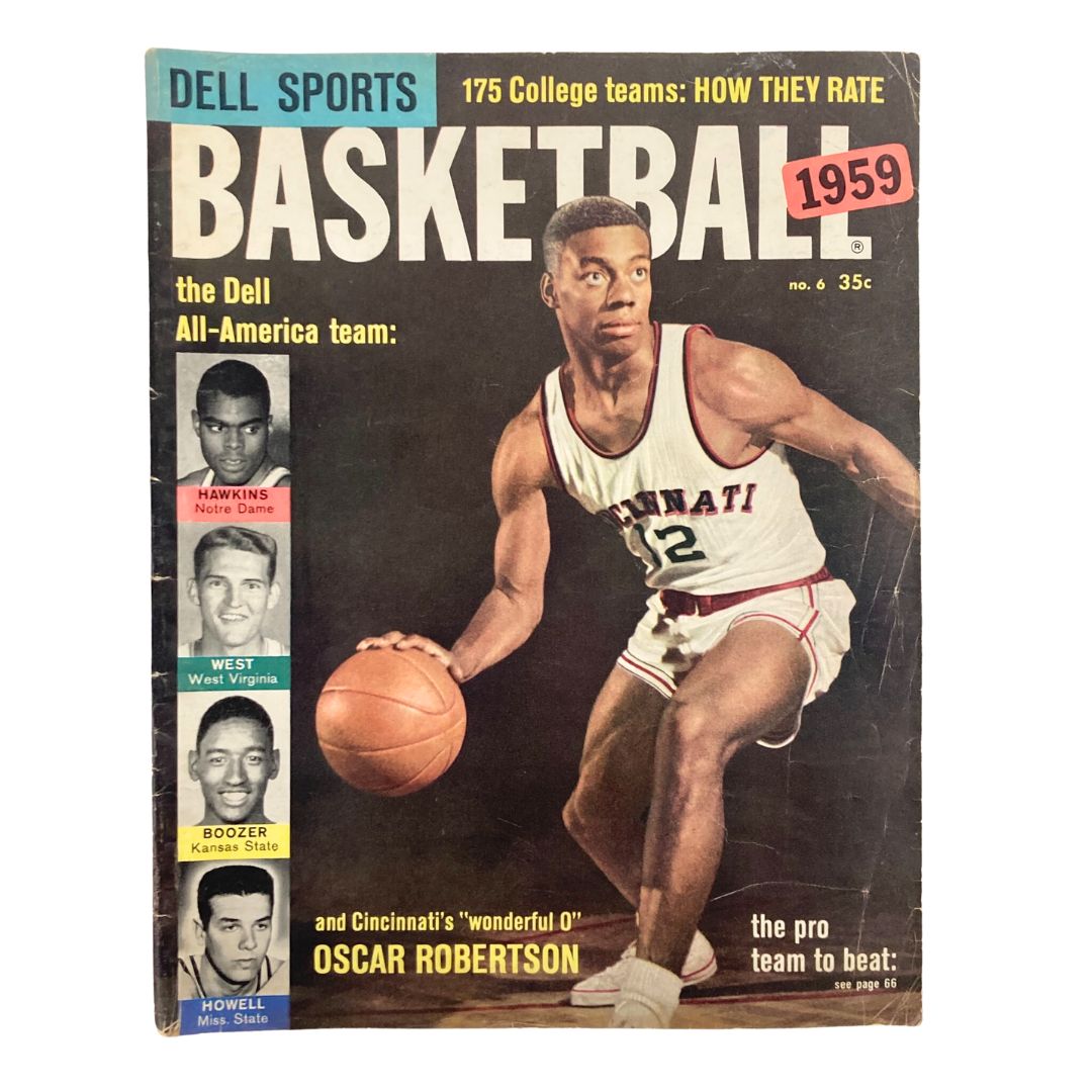 Dell Sports Basketball Magazine 1959 Oscar Robertson & Boozer No Label