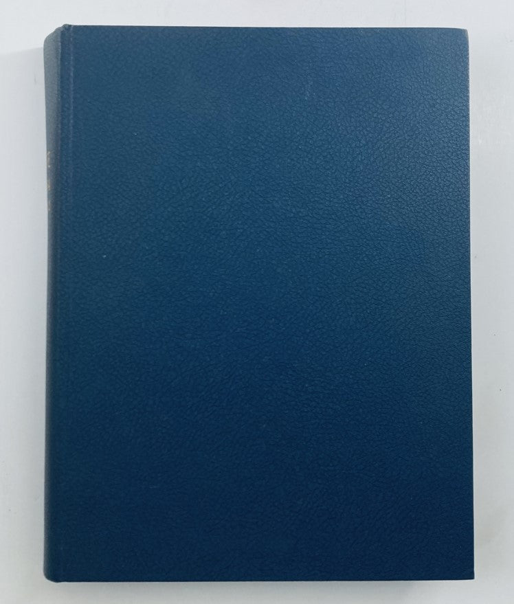 VTG 1954 Bound LIFE Magazine May, July - August Weekly Issue cover featuring a solid blue cloth binding.