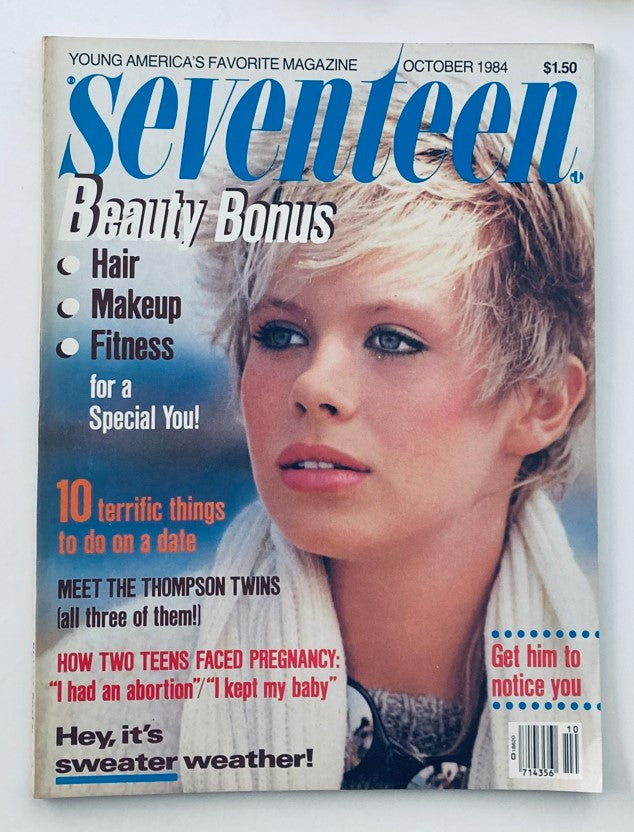 VTG Seventeen Magazine October 1984 featuring cover model Kristin Haraldsdottir with a focus on youth culture, beauty trends, and fashion insights from the 1980s.