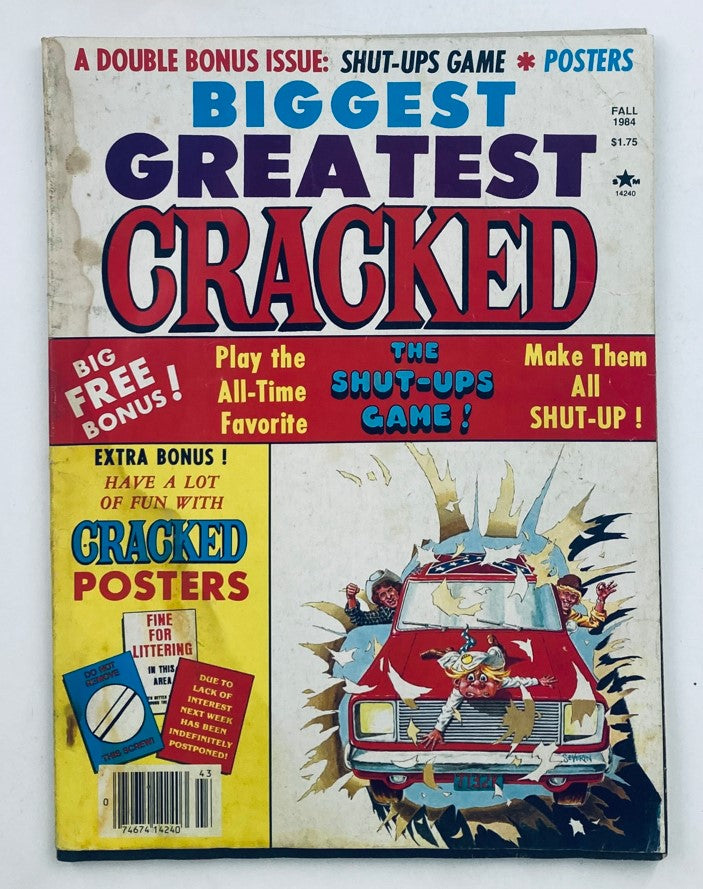 Cover of Cracked Annuals Magazine Fall 1984 titled 'The Shut-Ups Game' featuring colorful graphics and comic imagery; a collectible vintage magazine.
