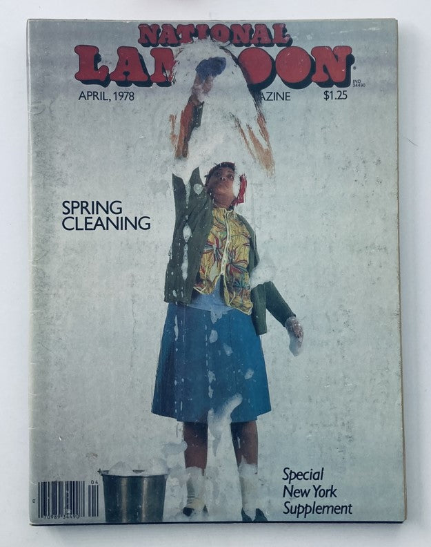 Vtg National Lampoon Magazine April 1978 Featuring The Aesop Brothers in Old West No Label