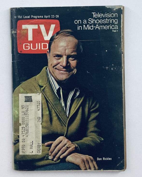TV Guide Magazine April 22 1972 #995 cover featuring Don Rickles, showcasing vintage television programming.