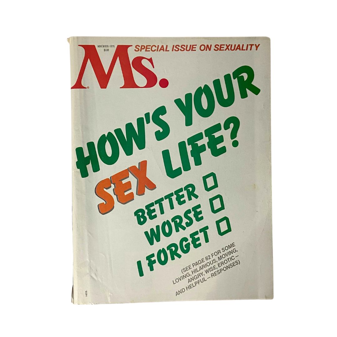 Vintage Ms. Magazine November 1976 Vol 5 No. 5 Comedy: The Gal of Ivy No Label
