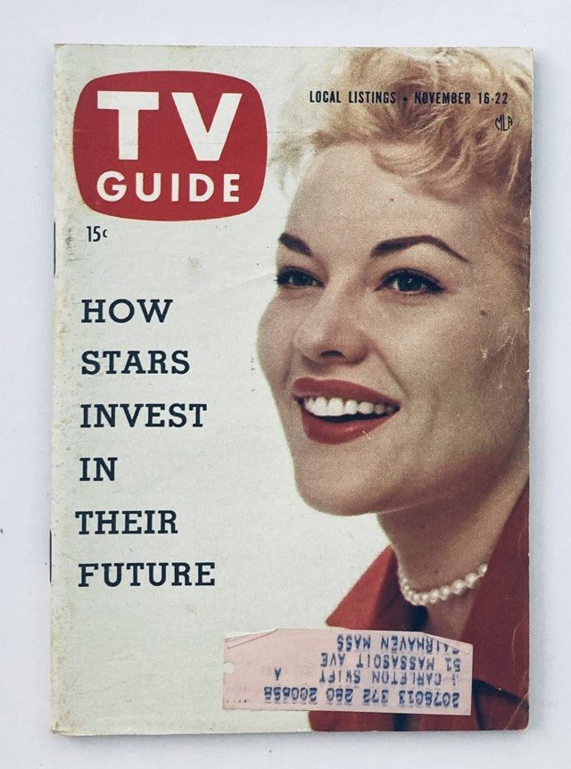 TV Guide Magazine cover from November 16, 1957 issue #242 featuring Patti Page, highlighting the theme 'How Stars Invest In Their Future'. This collectible magazine reflects mid-20th century television history.