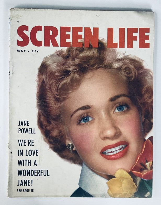 Cover of VTG Screen Life Magazine May 1953, featuring Jane Powell with the text 'We’re in Love with a Wonderful Jane!'