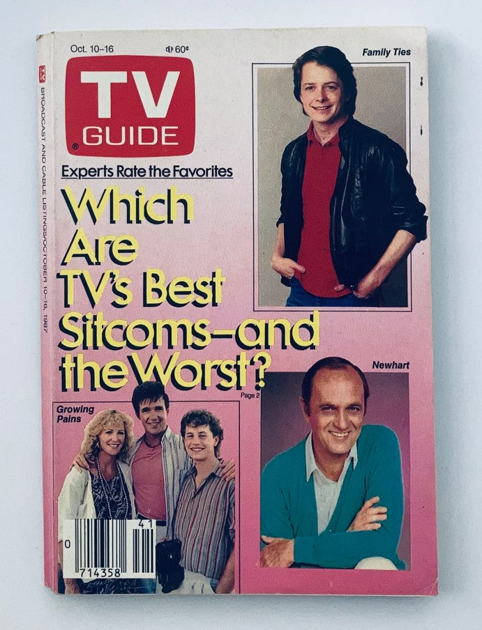 TV Guide Magazine October 10 1987 Michael J. Fox WA-Baltimore Ed. No Label
