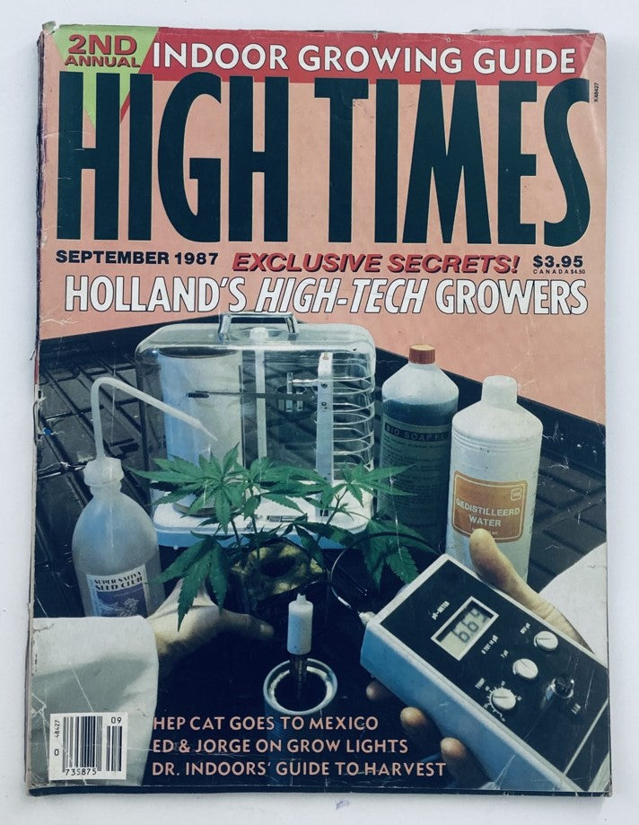 Vintage High Times Magazine September 1987 #145 Holland's High-Tech Growers No Label