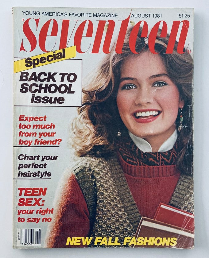 Seventeen Magazine August 1981 Special Back To School Issue