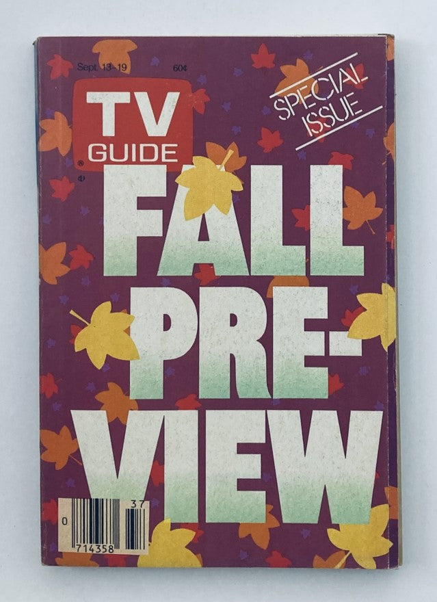 TV Guide Magazine September 13 1986 Fall Preview Pittsburgh Metro Ed. No Label