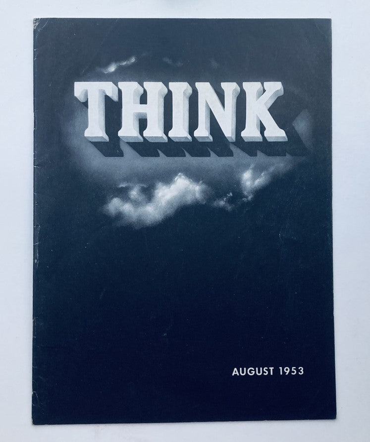 Vintage Think Magazine August 1953 Vol 19 No. 8 Mexico's University City No Label