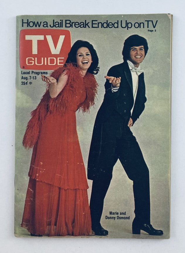 TV Guide Magazine August 7 1976 #1219 Marie & Donny Osmond NY Metro Ed. No Label