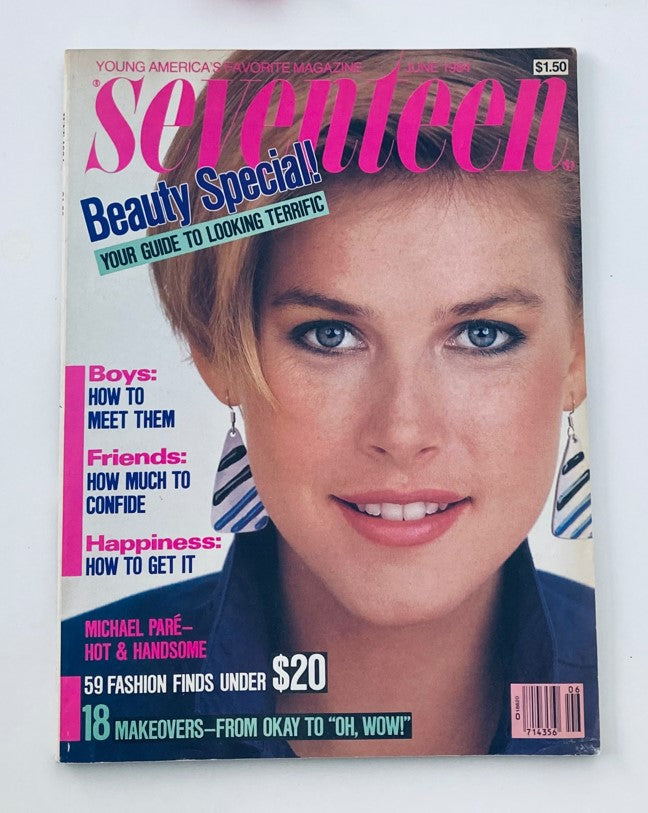 Vintage Seventeen Magazine June 1984 Cover Girl Rachel Dillman No Label VG