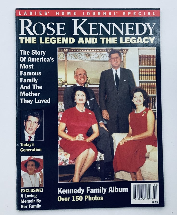 Cover image of VTG Ladies' Home Journal Special 1995 The Kennedy Family Album featuring the Kennedy family portrait with Rose Kennedy and John F. Kennedy.