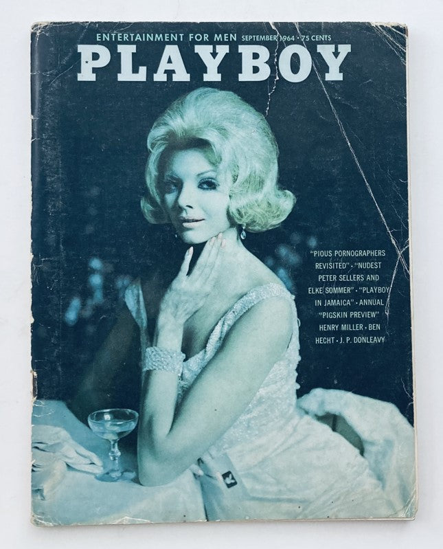 Vintage Playboy Magazine September 1964 Playmate Astrid Schulz w Centerfold No Label