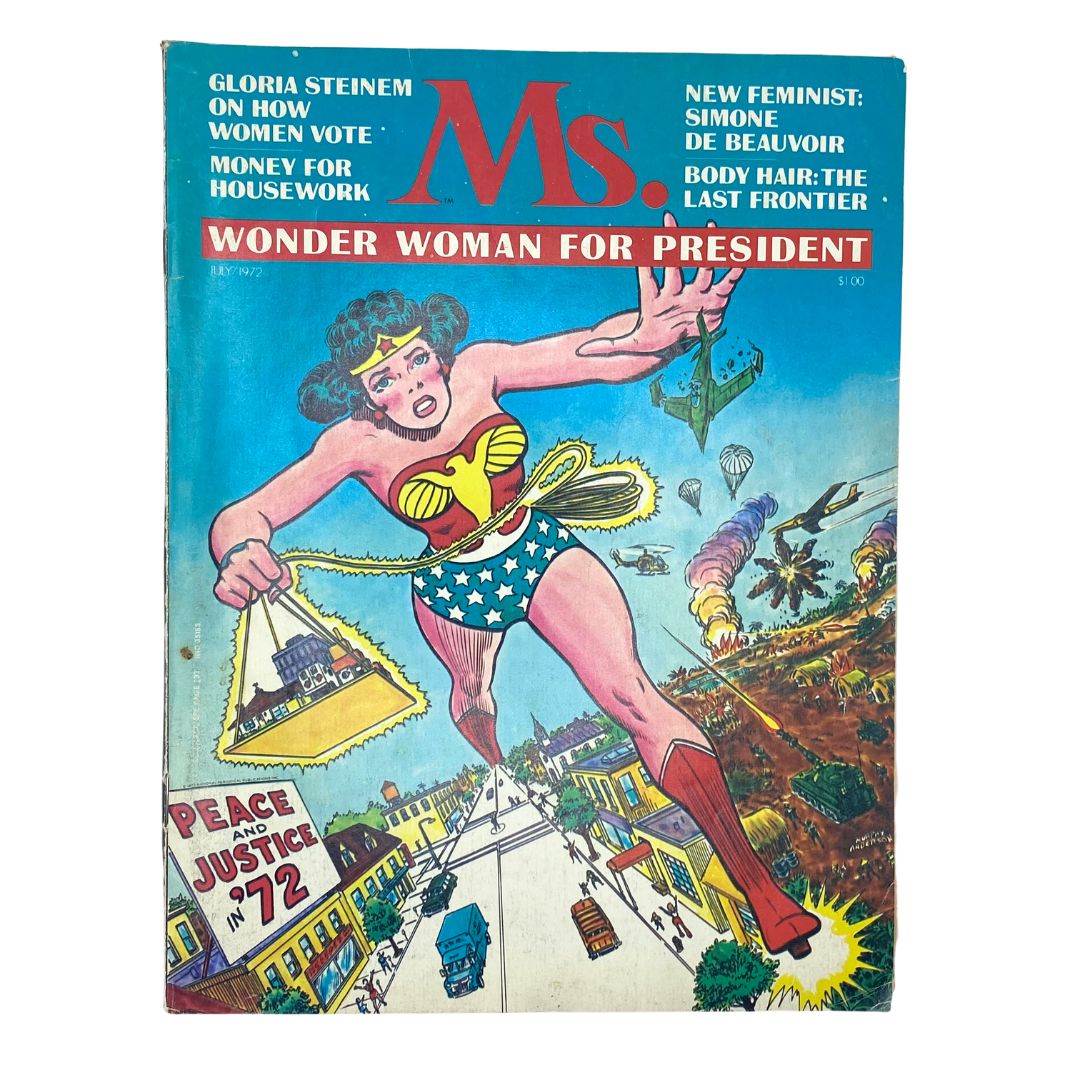 Ms. Magazine July 1972 Vol 1 No. 1 Wonder Woman for President No Label