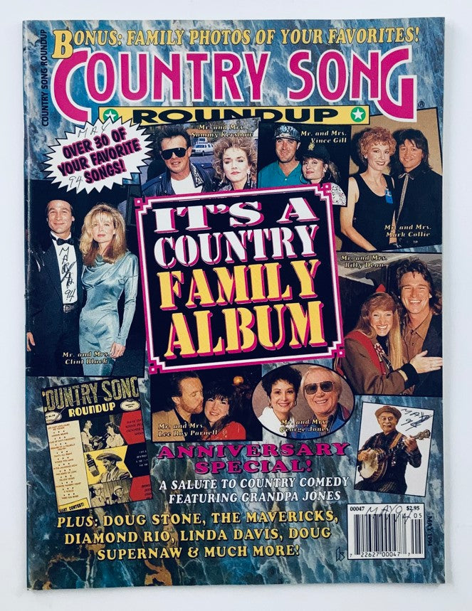 Cover of Country Song Roundup Magazine May 1994 featuring Mr. and Mrs. Clint Buck and prominent country music stars, highlighting family album theme with bold text and vibrant images.