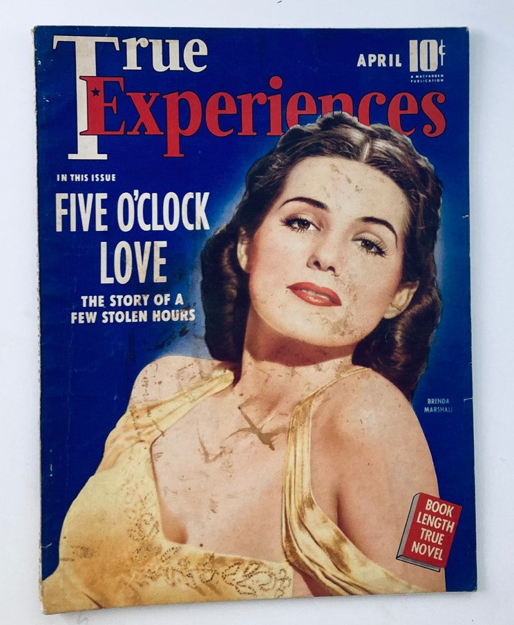 Vintage True Experiences Magazine April 1940 Vol 28 No. 5 Five O'Clock Love No Label