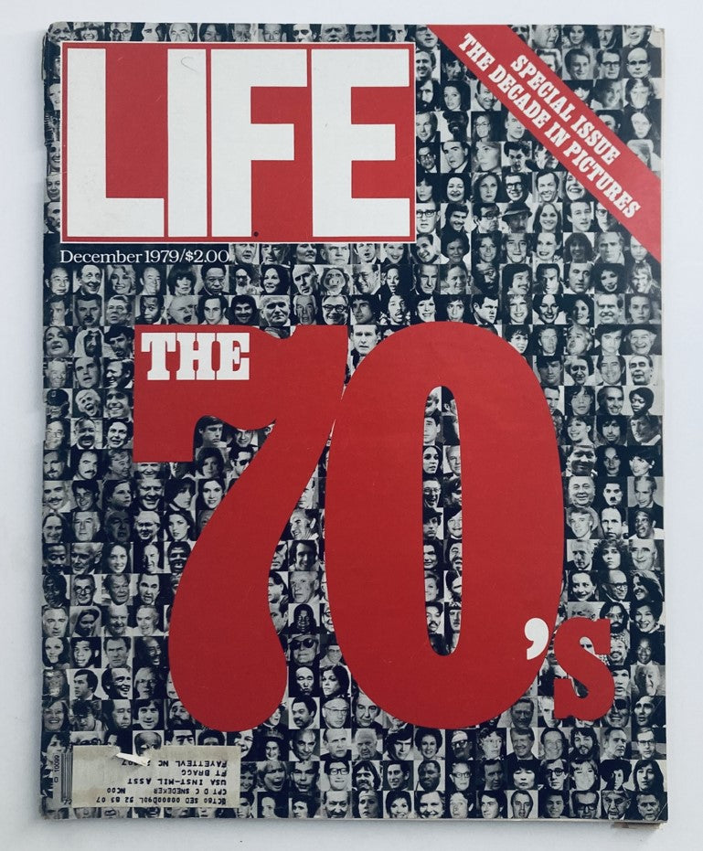 Cover of VTG Life Magazine December 1979 Vol 2 No. 12 titled 'The Decade in Pictures The 70's', featuring a collage of faces and bold red typography.