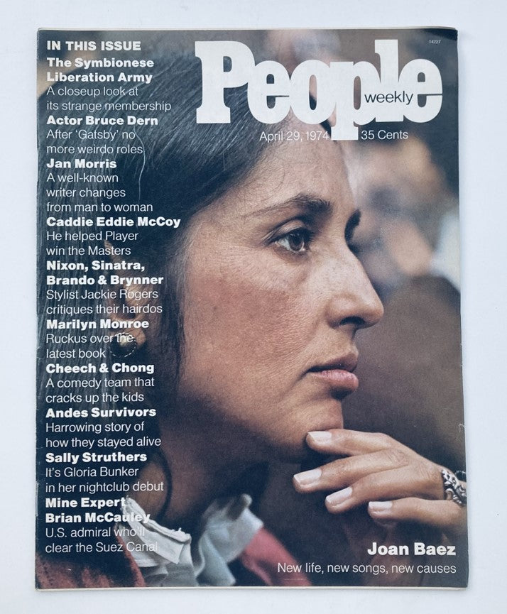 Vintage People Weekly Magazine April 29 1974 Vol 1 No. 9 Joan Baez No Label