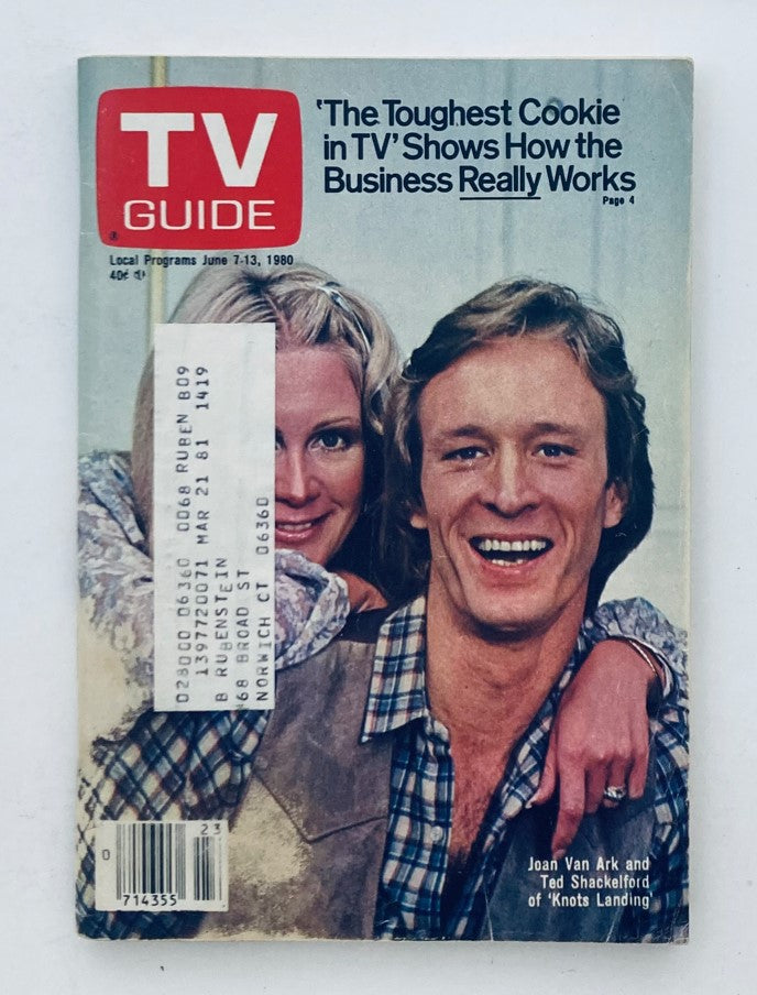 TV Guide Magazine June 7 1980 Ted Shackelford & Van Ark Eastern New England Ed.