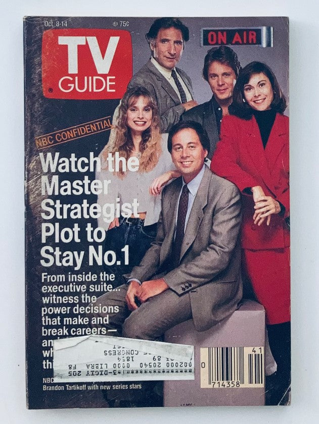 TV Guide Magazine October 8 1988 featuring Judd Hirsch and Kate Jackson on the cover, highlighting television stars of the late '80s, along with a nostalgic theme of classic shows.