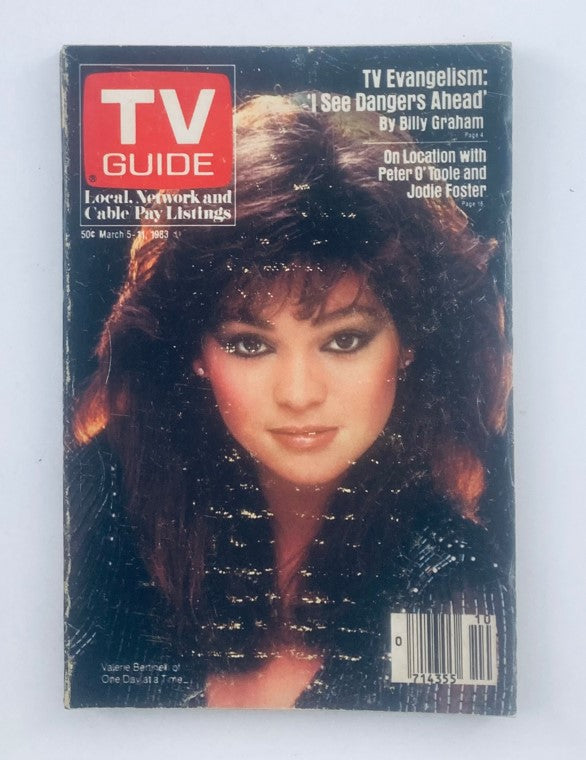 TV Guide Magazine March 5 1983 Valerie Bertinelli LA Metro No Label