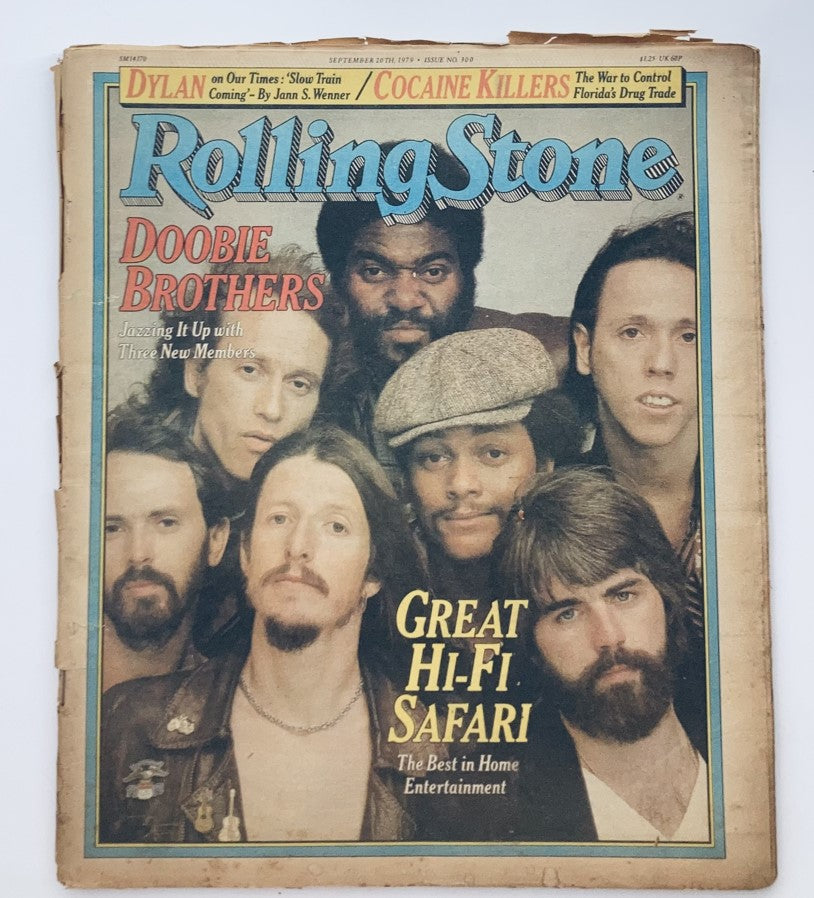 VTG Rolling Stone Magazine September 20, 1979 featuring the Doobie Brothers on the cover, showcasing iconic musicians and vintage style.