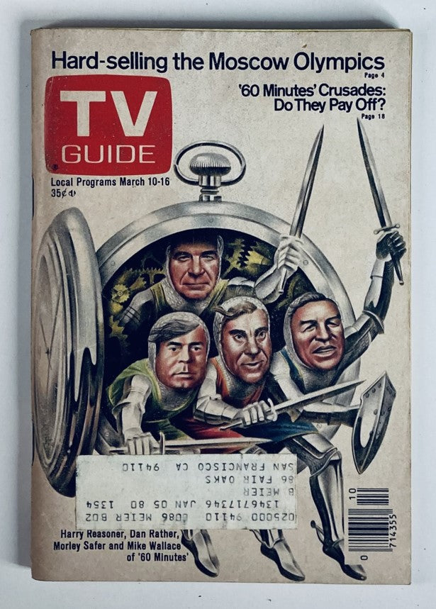 Cover of TV Guide Magazine May 10 1979 Issue #1354 featuring Dan Rather and highlights from San Francisco's metro area, reflecting television culture of the late 1970s.