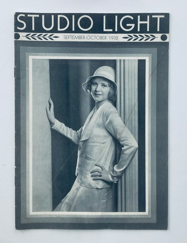 Cover of Studio Light Magazine September 1932 featuring a stylish woman in a vintage outfit, highlighting the artistic trends of the early 20th century.