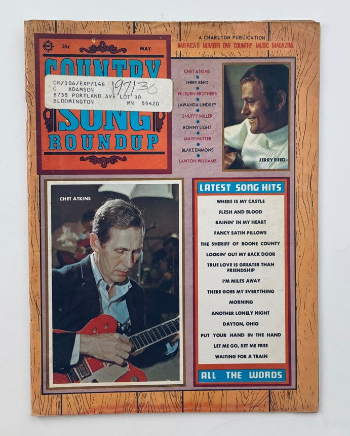 Vintage Country Song Roundup Magazine May 1971 Chet Atkins & Jerry Red